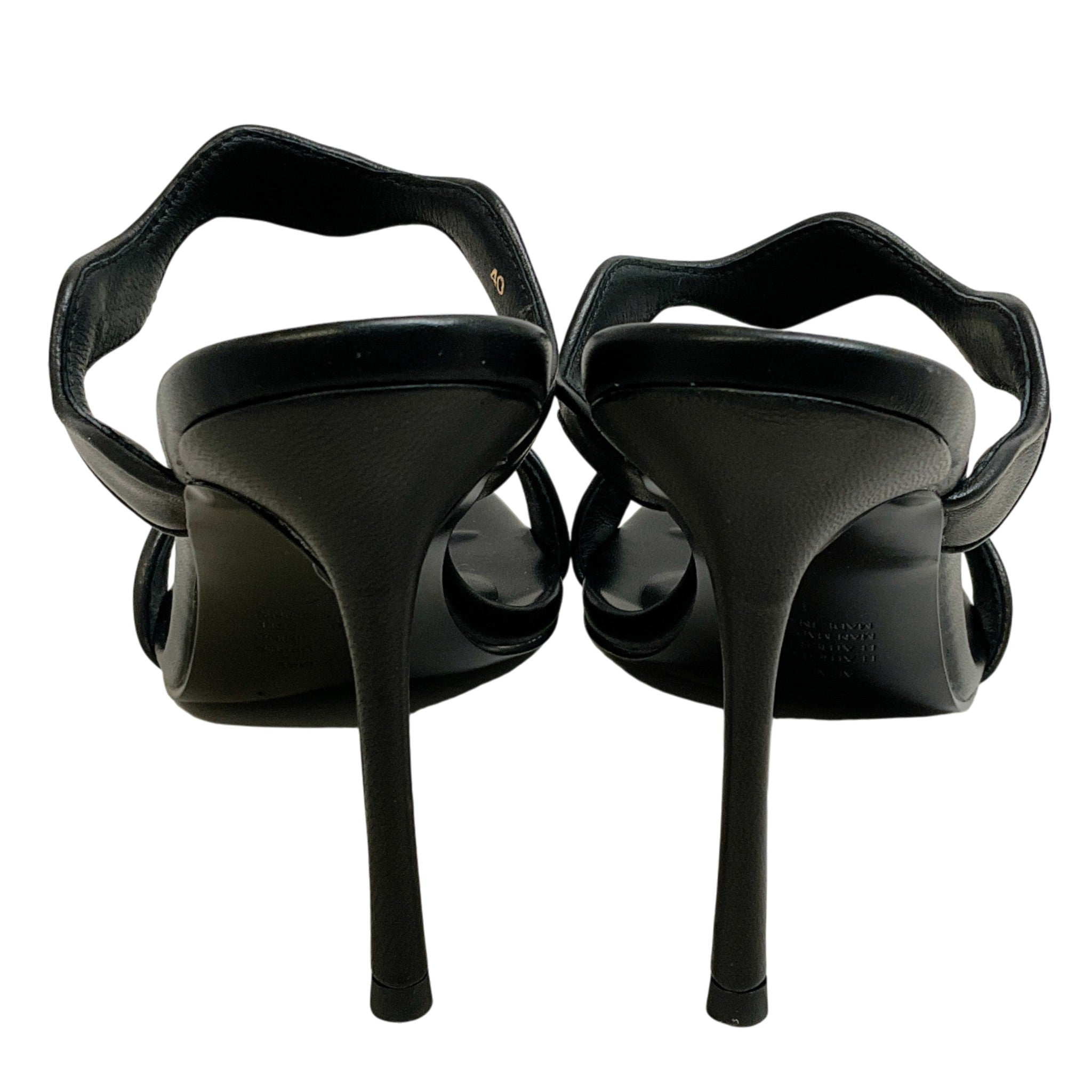 Alias Mae Black Leather Mindy Sandals