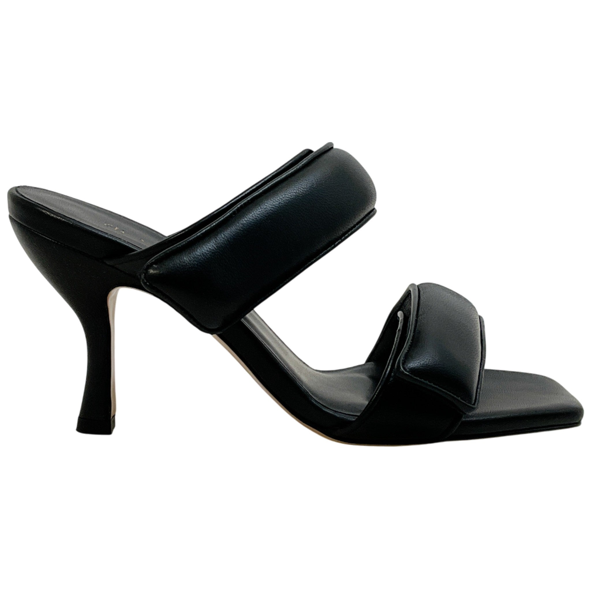 GIA x Pernille Teiscaek Black Leather Perni Sandals