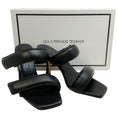 Load image into Gallery viewer, GIA x Pernille Teiscaek Black Leather Perni Sandals
