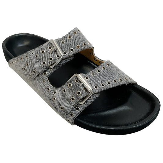 Isabel Marant Grey Denim Lennyo Sandals
