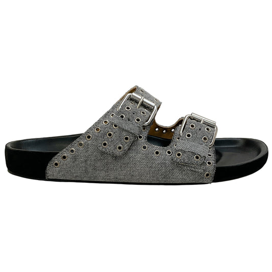 Isabel Marant Grey Denim Lennyo Sandals
