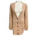Load image into Gallery viewer, Brunello Cucinelli Tan Button Front Cashmere Knit Cardigan Sweater
