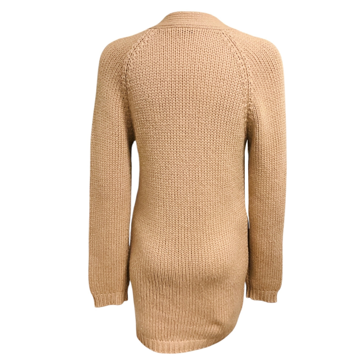 Brunello Cucinelli Tan Button Front Cashmere Knit Cardigan Sweater