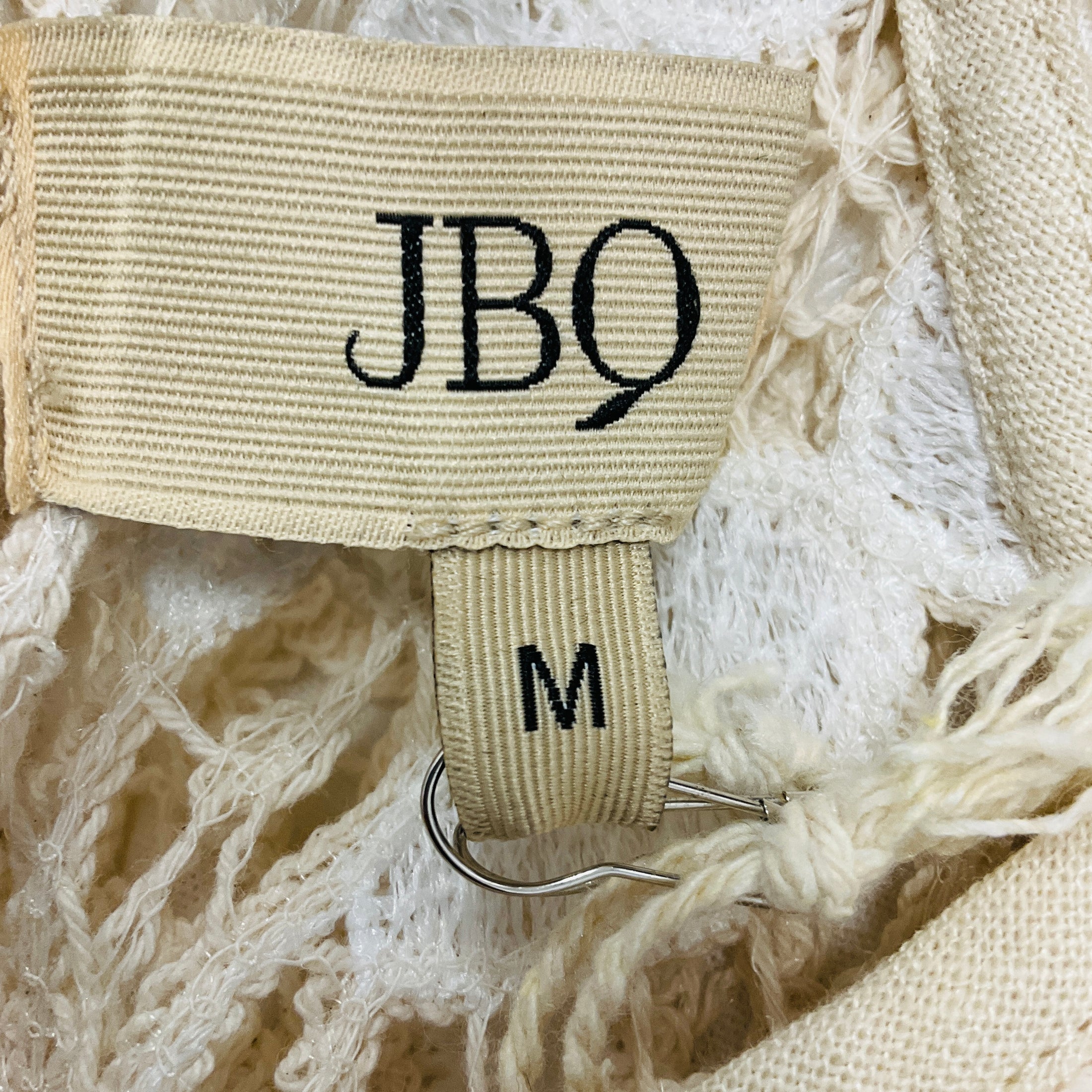 JBQ Natural Crochet Fringe Hem Natalie Dress