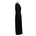 Load image into Gallery viewer, Carolina Herrera Black Long Sleeved Crepe Maxi Dress
