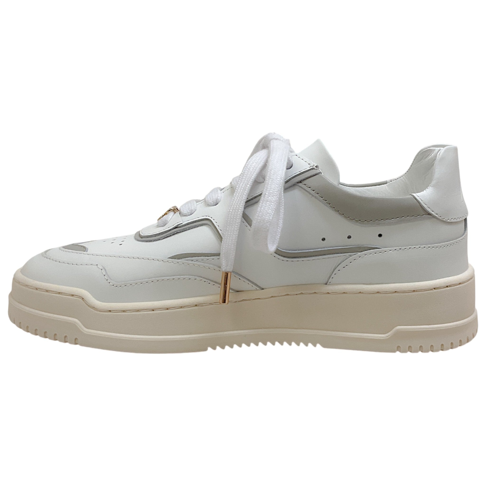 Alexandre Birman White / Ice Leather AB Sneakers