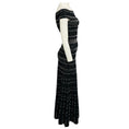 Load image into Gallery viewer, Alexander McQueen Black / White Patterned Knit Maxi Dress
