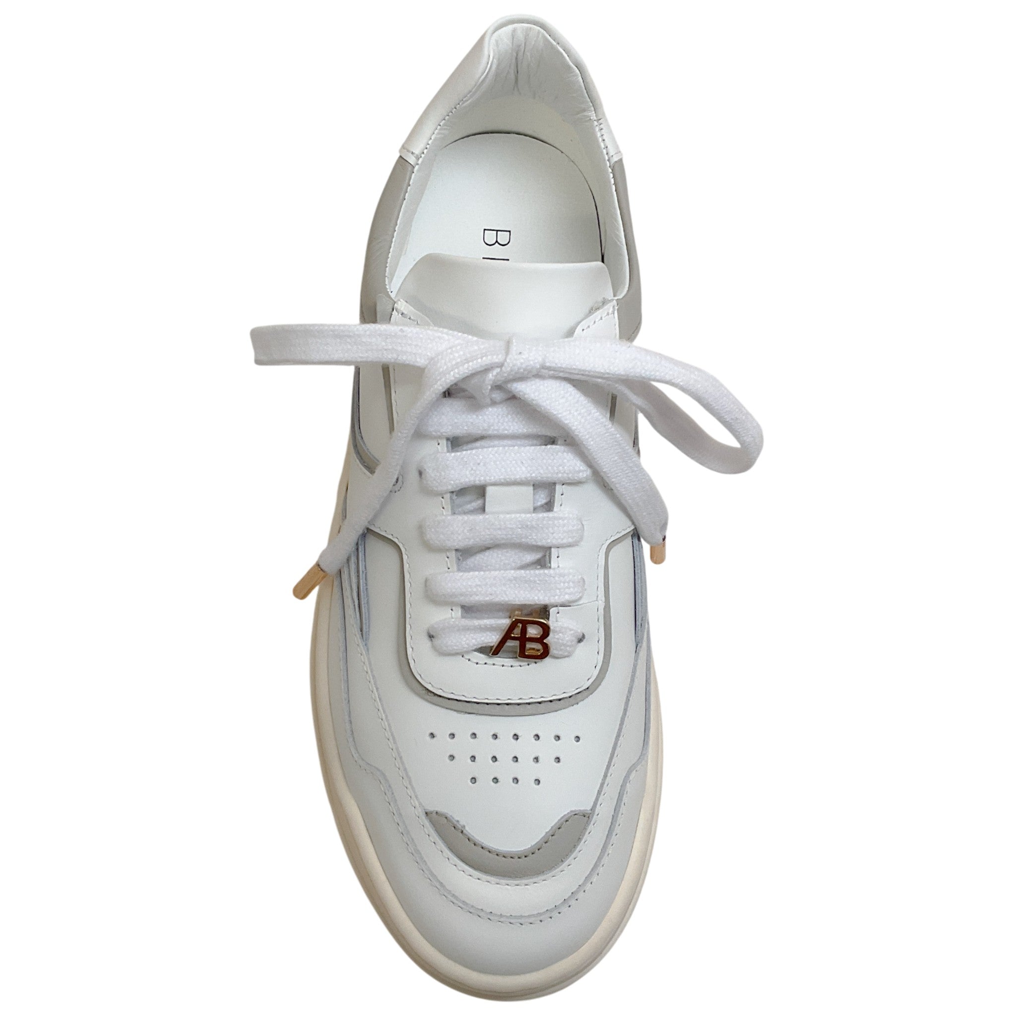 Alexandre Birman White / Ice Leather AB Sneakers