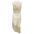 Load image into Gallery viewer, JBQ Natural Crochet Fringe Hem Natalie Dress
