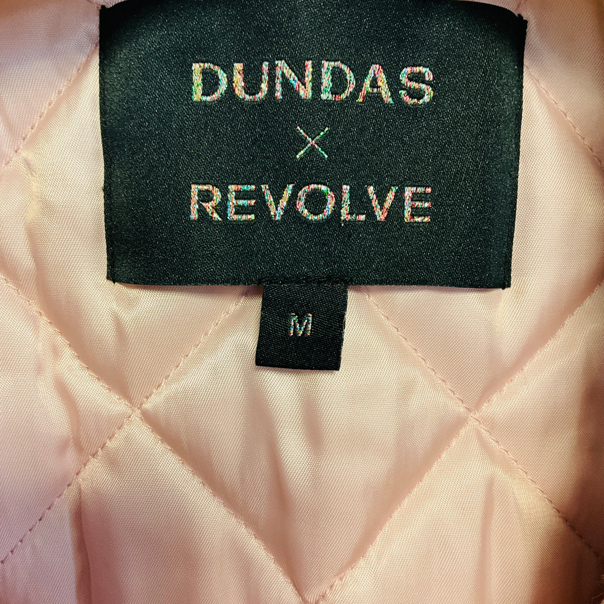 Dundas x Revolve Blush Pink Stevie Faux Fur Teddy Coat