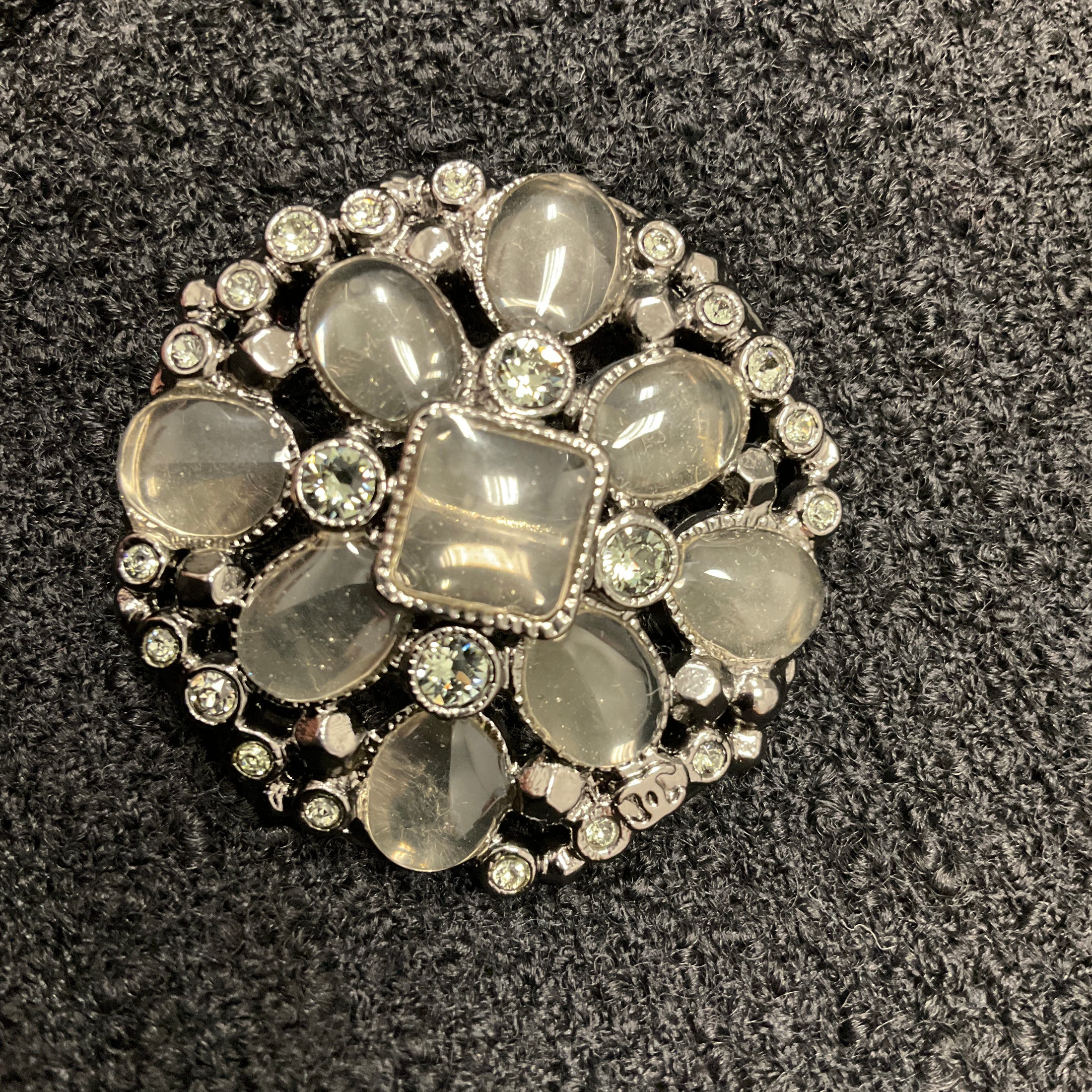 Chanel Black 2015 Silk Trim Wool Tweed Long Jacket