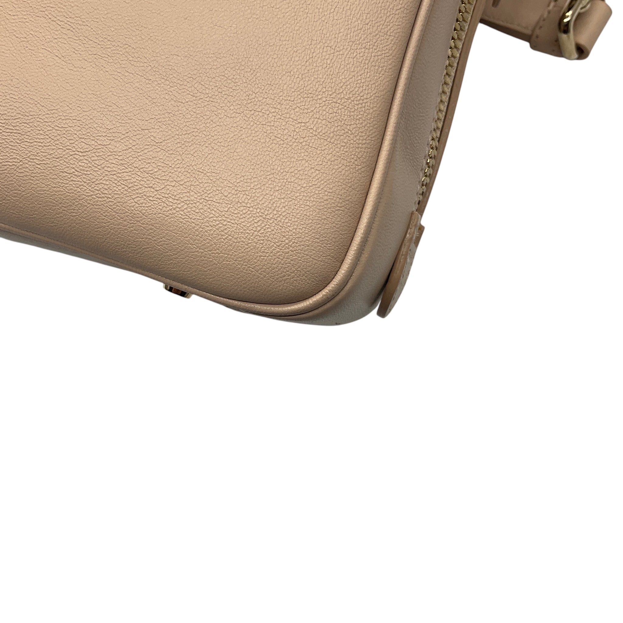 Christian Dior Beige Cannage Leather Flap Camera Bag