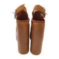 Load image into Gallery viewer, Casadei Brown Kentucky Chunky Wooden Platform Ultra High Heeled Suede Leather Shoes
