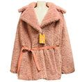 Load image into Gallery viewer, Dundas x Revolve Blush Pink Stevie Faux Fur Teddy Coat
