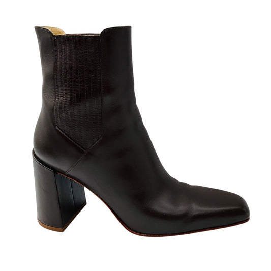 Gabriela Hearst Brown Leather Ankle Boots