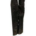 Load image into Gallery viewer, Chanel Black Fall Winter 2010 Camellia Stretch Lambskin Leather Pants

