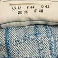 Load image into Gallery viewer, Akris Punto Medium Blue Wash Frayed Denim Midi Skirt

