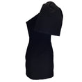 Load image into Gallery viewer, Rebecca Vallance Black Bow Detail One Shoulder Crepe Mini Dress
