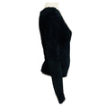 Load image into Gallery viewer, Dries Van Noten Black Long Sleeved V-Neck Fuzzy Sweater
