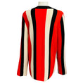 Load image into Gallery viewer, Akris Punto Orange / Cream / Black Long Sleeved Wool Knit Pullover Sweater
