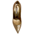Load image into Gallery viewer, Casadei Gold Sequined Mermaid Pumps
