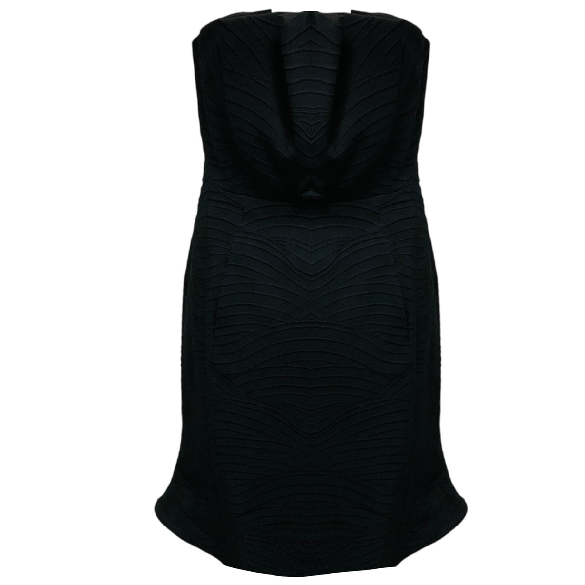 Giorgio Armani Black Strapless Cocktail Dress