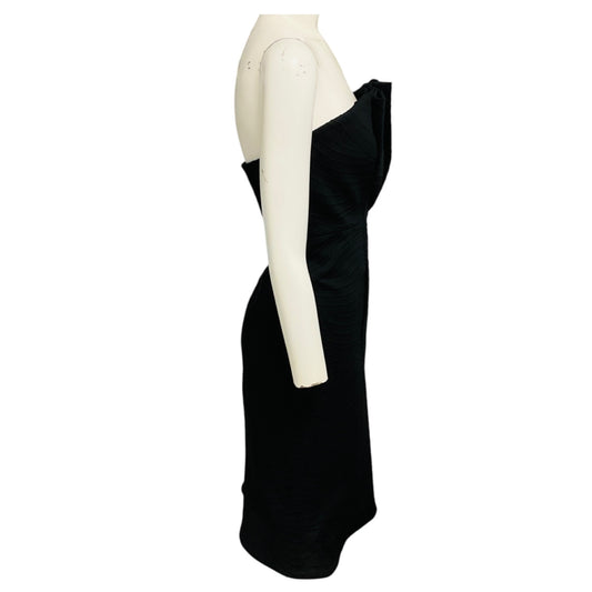 Giorgio Armani Black Strapless Cocktail Dress
