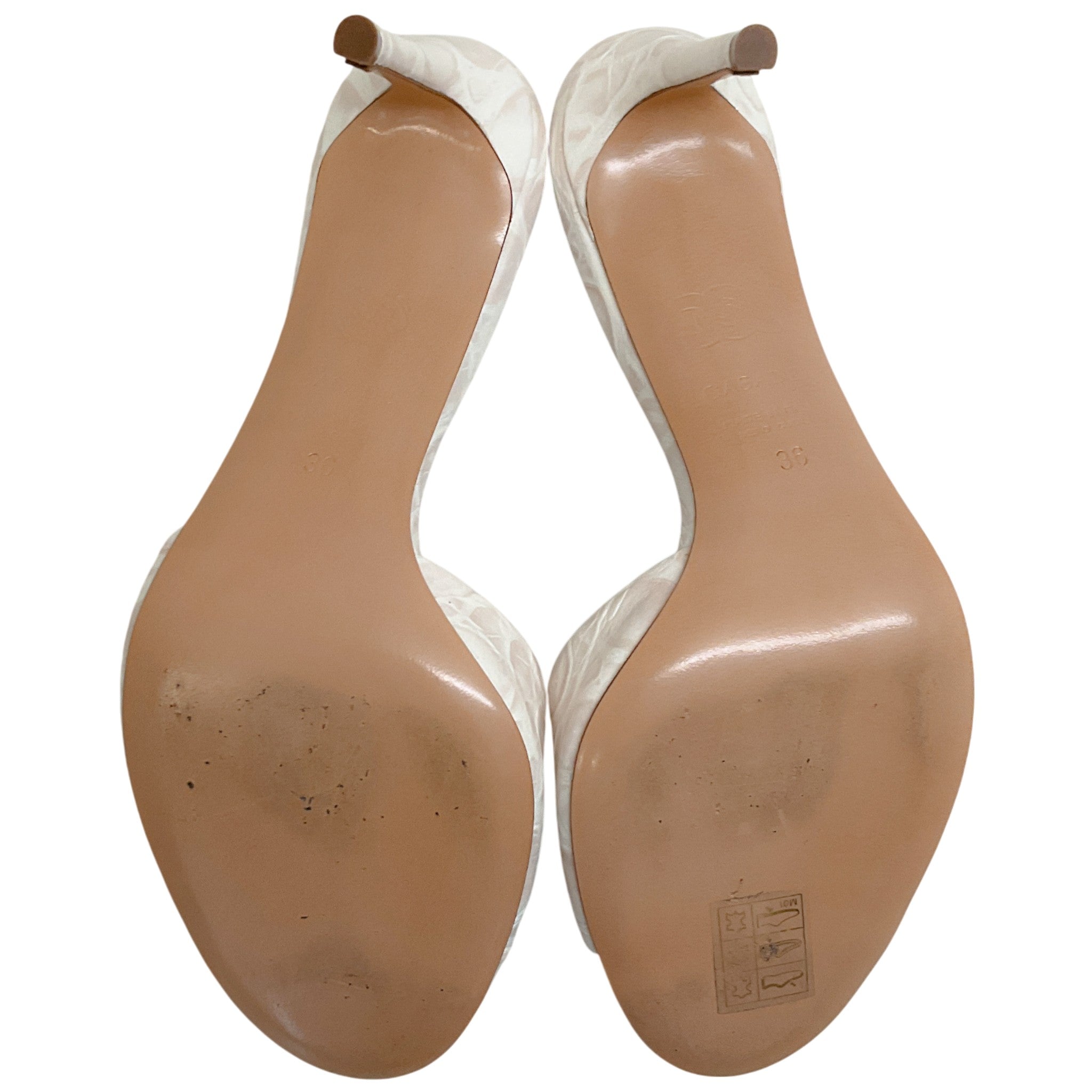 Casadei Sand Leather Kroccobell Slide Sandals