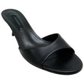 Load image into Gallery viewer, Casadei Black Leather Minorca Kitten Heel Sandals

