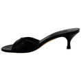 Load image into Gallery viewer, Casadei Black Leather Minorca Kitten Heel Sandals
