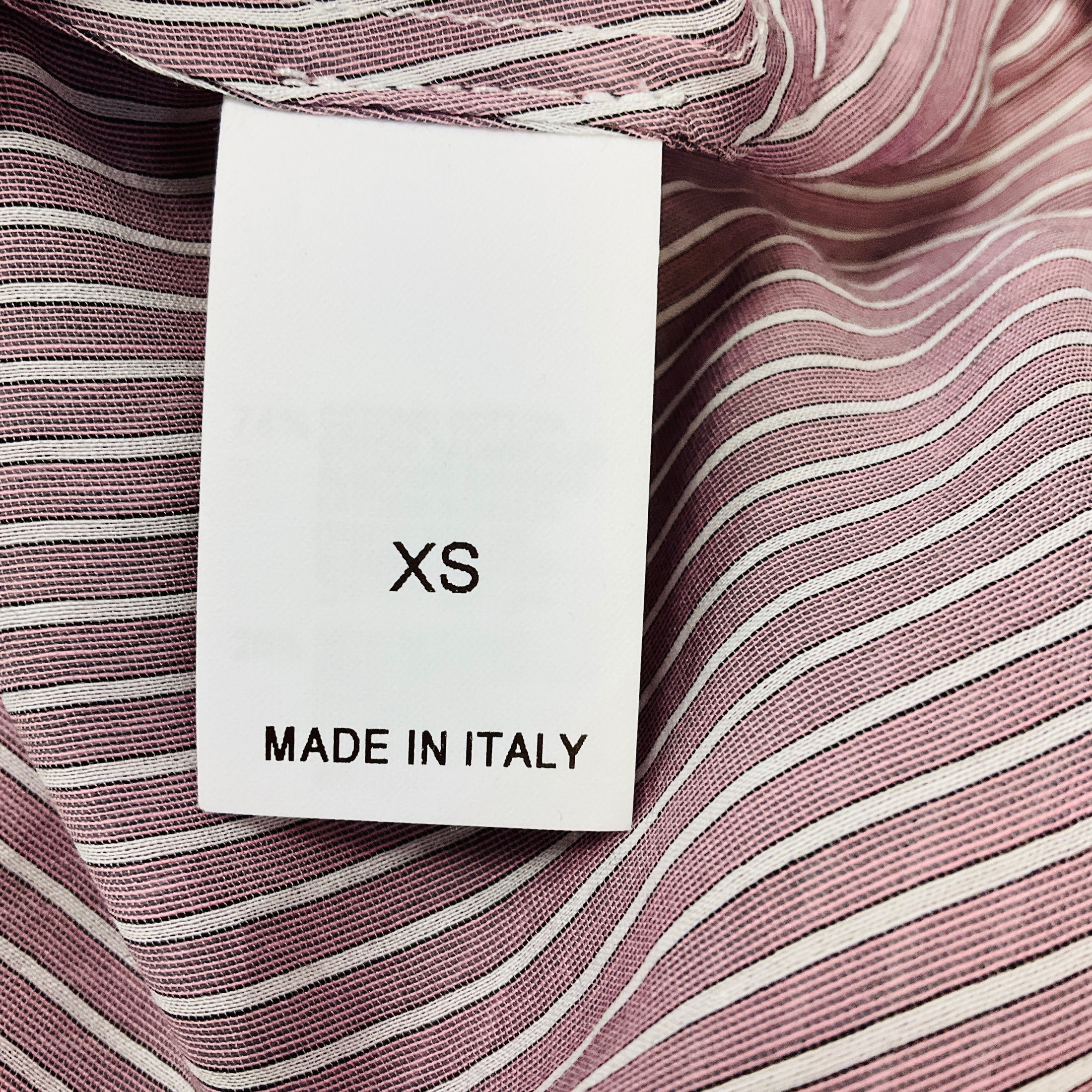 Brunello Cucinelli Purple Striped Cotton Silk Shirt / Blouse