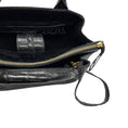 Load image into Gallery viewer, Nancy Gonzalez Black Genuine Crocodile Double Top Handle Satchel Handbag
