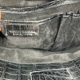 Load image into Gallery viewer, Nancy Gonzalez Black Genuine Crocodile Double Top Handle Satchel Handbag
