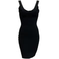 Load image into Gallery viewer, Herve Leger Black Lilykate Bandage Dress with Gold Hardware
