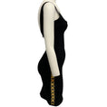 Load image into Gallery viewer, Herve Leger Black Lilykate Bandage Dress with Gold Hardware
