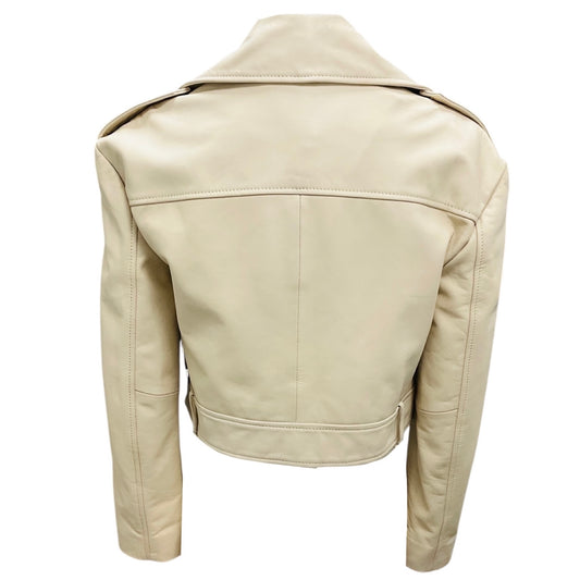 Walter Baker Oyster Milan Leather Jacket