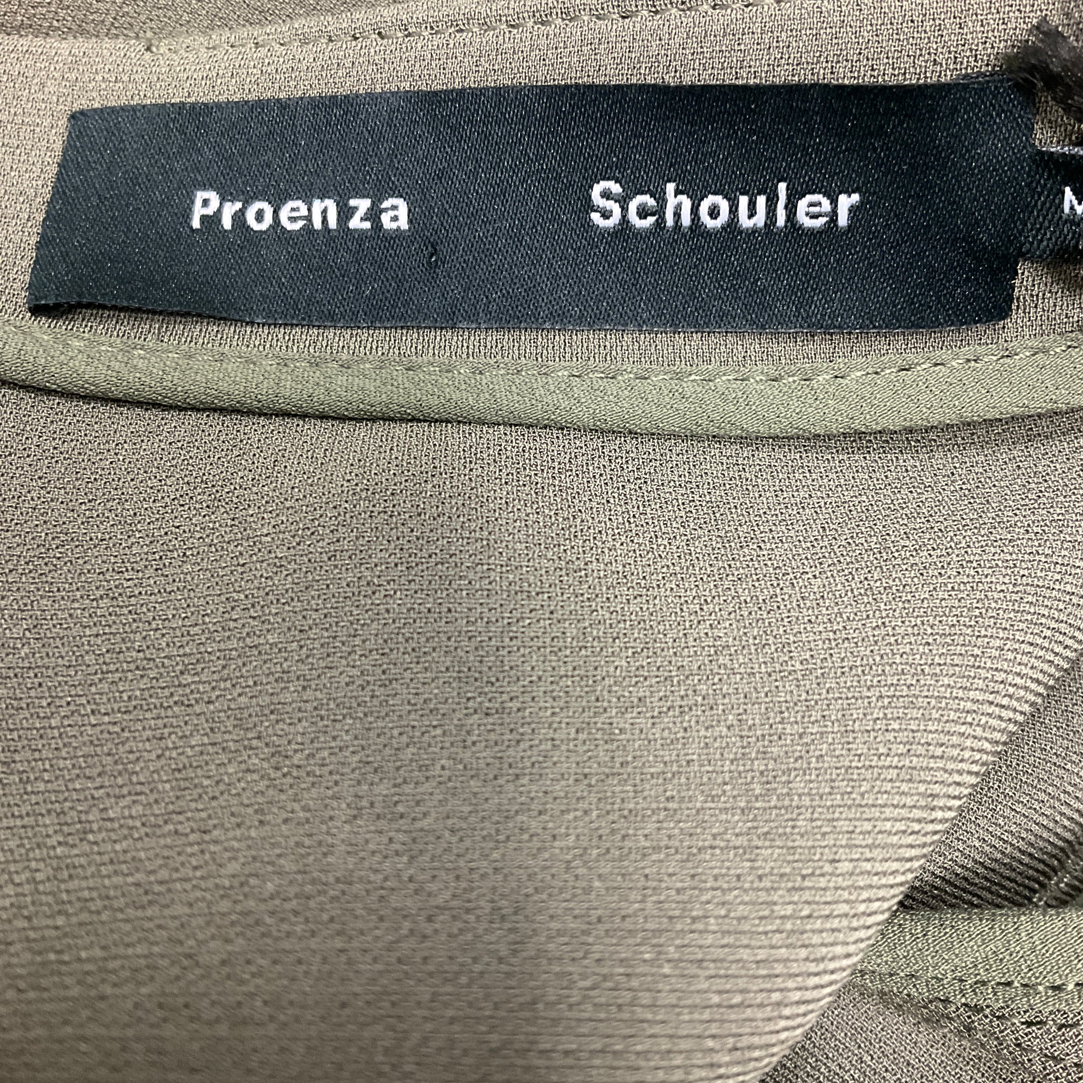 Proenza Schouler Wood Matte Viscose Crepe Maisie Dress