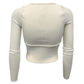Load image into Gallery viewer, Khaite Ivory Emanuelle Ribbed Cropped Top
