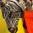 Load image into Gallery viewer, Hermes Orange Multi Les Zebres Print Square Silk Twill Scarf
