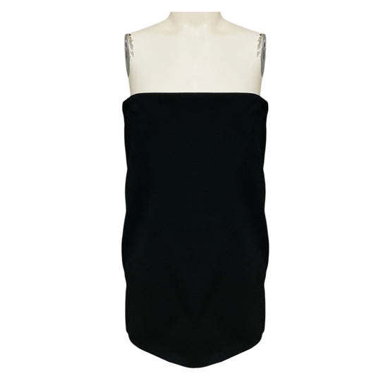 16ARLINGTON Black Blaise Strapless Crepe and Satin Mini Dress / Top