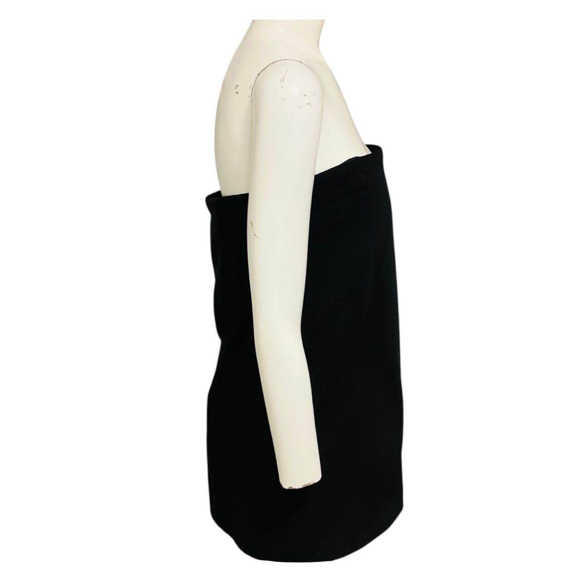 16ARLINGTON Black Blaise Strapless Crepe and Satin Mini Dress / Top
