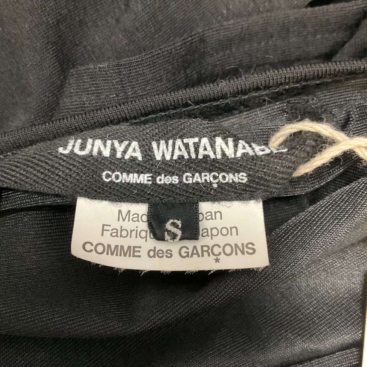 Junya Watanabe Black Stone Embellished Jersey Top
