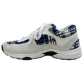 Load image into Gallery viewer, Chanel White / Blue Tweed Mark 24P Sneakers
