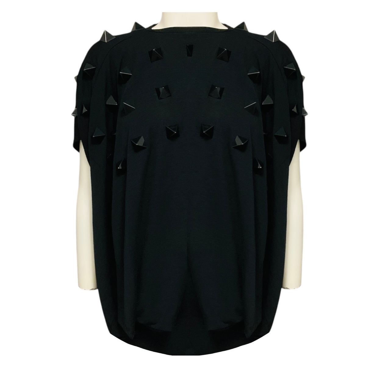 Junya Watanabe Black Stone Embellished Jersey Top