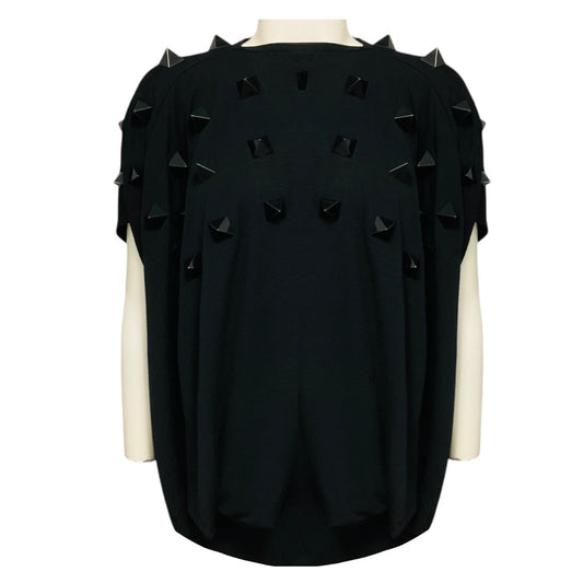 Junya Watanabe Black Stone Embellished Jersey Top