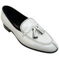 Load image into Gallery viewer, Chanel White Patent Leather Tassel Loafers

