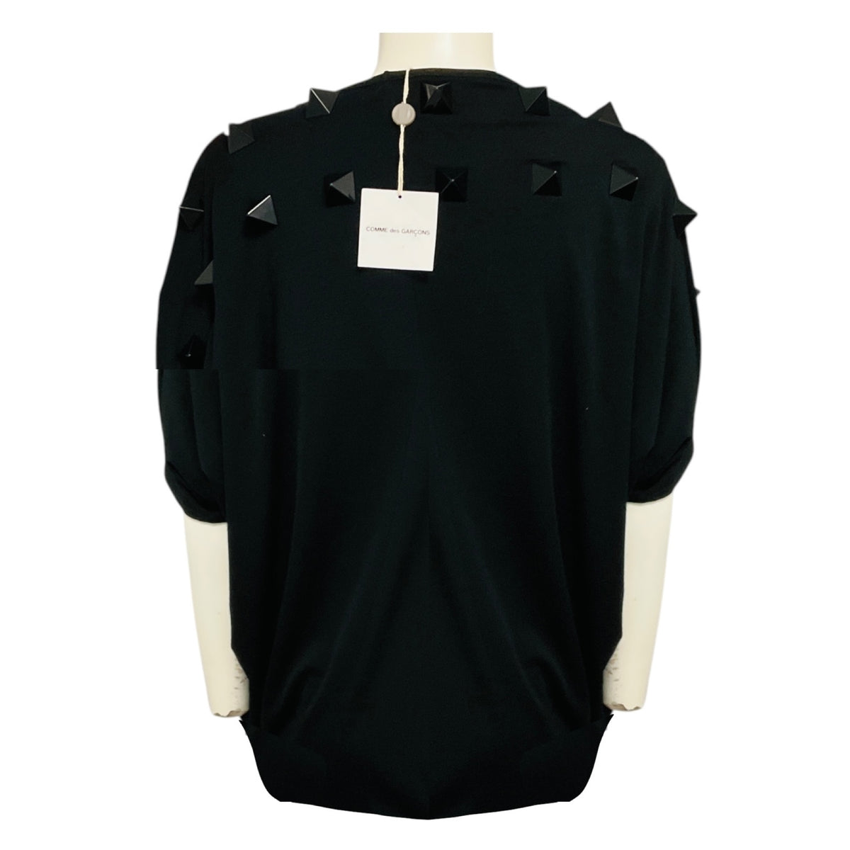 Junya Watanabe Black Stone Embellished Jersey Top