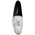 Load image into Gallery viewer, Chanel White Patent Leather Tassel Loafers
