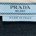 Load image into Gallery viewer, Prada Black / Navy Blue / White Colorblock Knit Cardigan Sweater
