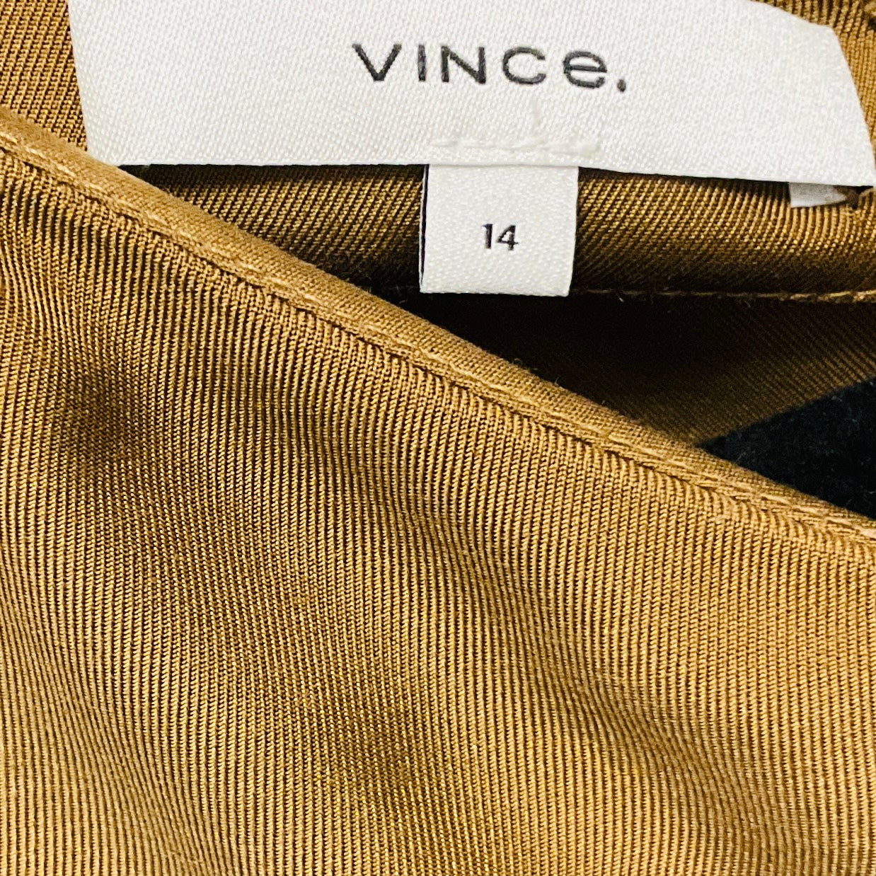 Vince Bronze Twist Front Maxi Dress